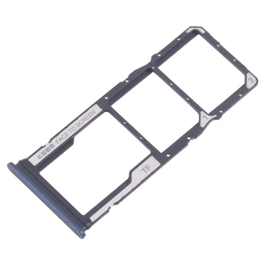 For Xiaomi Redmi 14R 5G 10pcs Original SIM Card Tray + SIM Card Tray + Micro SD Card Tray (Blue) - Card Tray by buy2fix | Online Shopping UK | buy2fix
