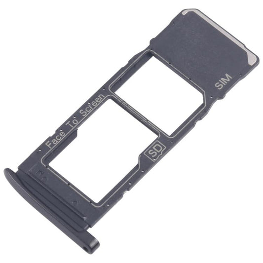 For Motorola Moto G7 Plus 10pcs Original SIM + Micro SD Card Tray (Black) - Card Socket by buy2fix | Online Shopping UK | buy2fix