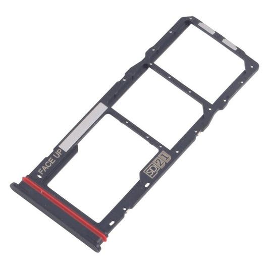 For Motorola Moto G04 10pcs Original SIM Card Tray + SIM Card Tray + Micro SD Card Tray (Black) - Card Socket by buy2fix | Online Shopping UK | buy2fix
