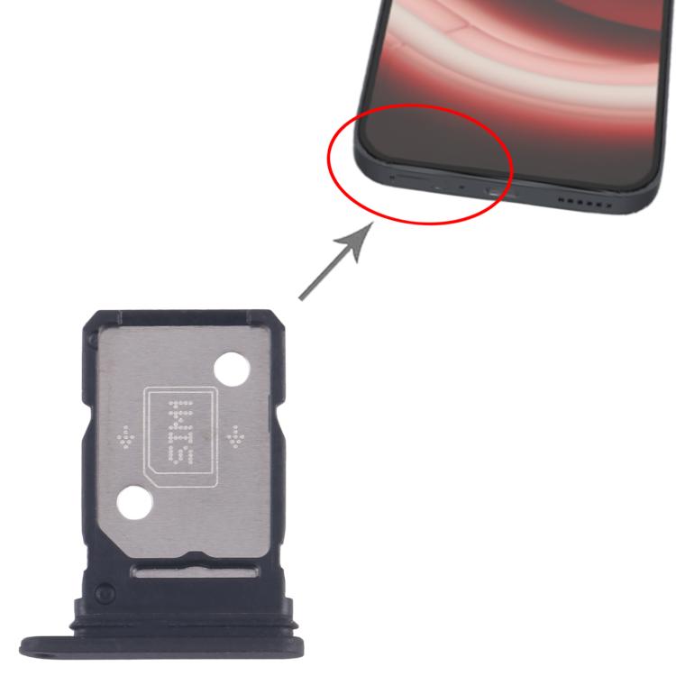 For Nothing Phone 2A SIM Card Tray + SIM Card Tray (Black) - For Nothing by buy2fix | Online Shopping UK | buy2fix