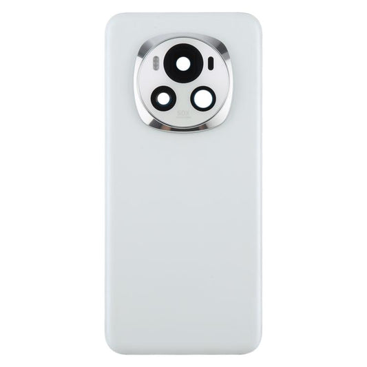 For Honor Magic6 Back Cover with Camera Lens Cover(White) - Back Cover by buy2fix | Online Shopping UK | buy2fix