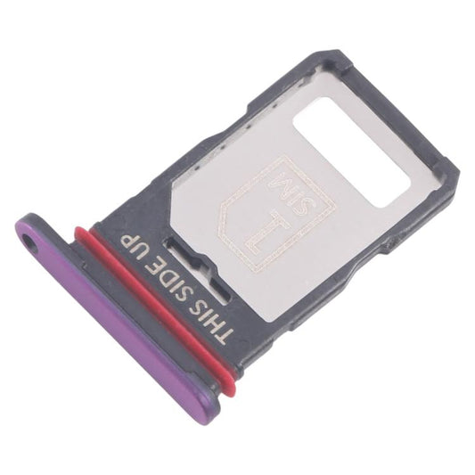 For Motorola Edge 60 Pro 10pcs Original SIM Card Tray + SIM Card Tray (Purple) - Card Socket by buy2fix | Online Shopping UK | buy2fix