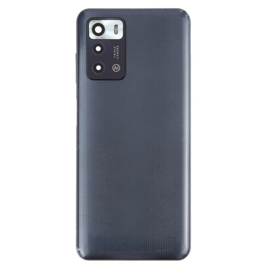 For ZTE Blade V40 Smart Back Cover with Camera Lens Cover(Black) - For ZTE by buy2fix | Online Shopping UK | buy2fix