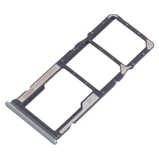 For Xiaomi Poco C75 10pcs SIM Card Tray + SIM Card Tray + Micro SD Card Tray (Green) - Card Tray by buy2fix | Online Shopping UK | buy2fix