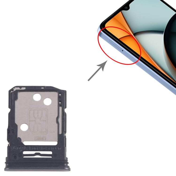 For Xiaomi Redmi A3 4G 10pcs SIM Card Tray + SIM Card Tray (Black) - Card Tray by buy2fix | Online Shopping UK | buy2fix
