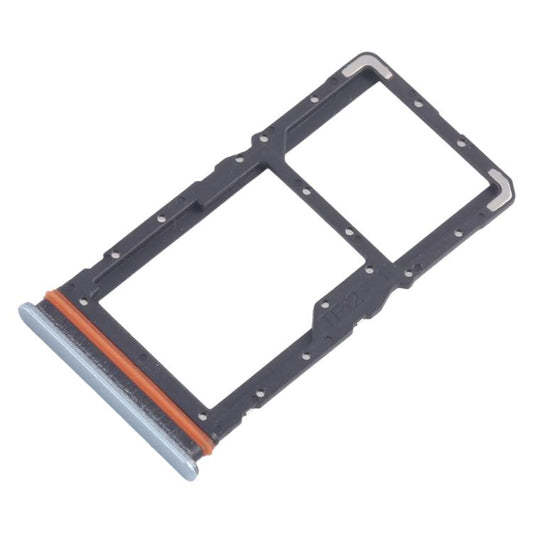 For Xiaomi Redmi Note 13R 10pcs SIM Card Tray + SIM Card Tray / Micro SD Card Tray (Blue) - Card Tray by buy2fix | Online Shopping UK | buy2fix
