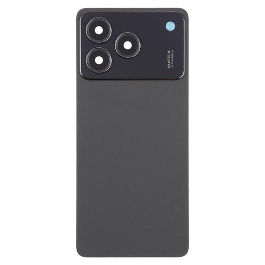 For ZTE Blade A76 4G Plastic Back Cover with Camera Lens Cover(Black) - Back Cover by buy2fix | Online Shopping UK | buy2fix