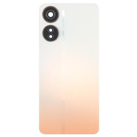 For ZTE Axon 40 Lite Plastic Battery Back Cover with Camera Lens Cover(Orange) - For ZTE by buy2fix | Online Shopping UK | buy2fix