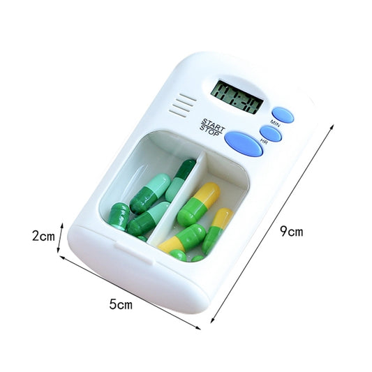 Smart portable Multi-Alarm Timer Pills Reminder Medicine Box(White) by buy2fix