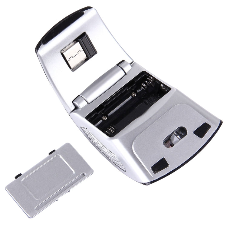 Wireless 2.4GHz 800-1200-1600dpi Snap-in Transceiver Folding Wireless Optical Mouse / Mice(Red) by buy2fix