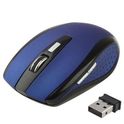 2.4 GHz 800~1600 DPI Wireless 6D Optical Mouse with USB Mini Receiver, Plug and Play, Working Distance up to 10 Meters (Blue) by buy2fix