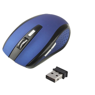 2.4 GHz 800~1600 DPI Wireless 6D Optical Mouse with USB Mini Receiver, Plug and Play, Working Distance up to 10 Meters (Blue) by buy2fix
