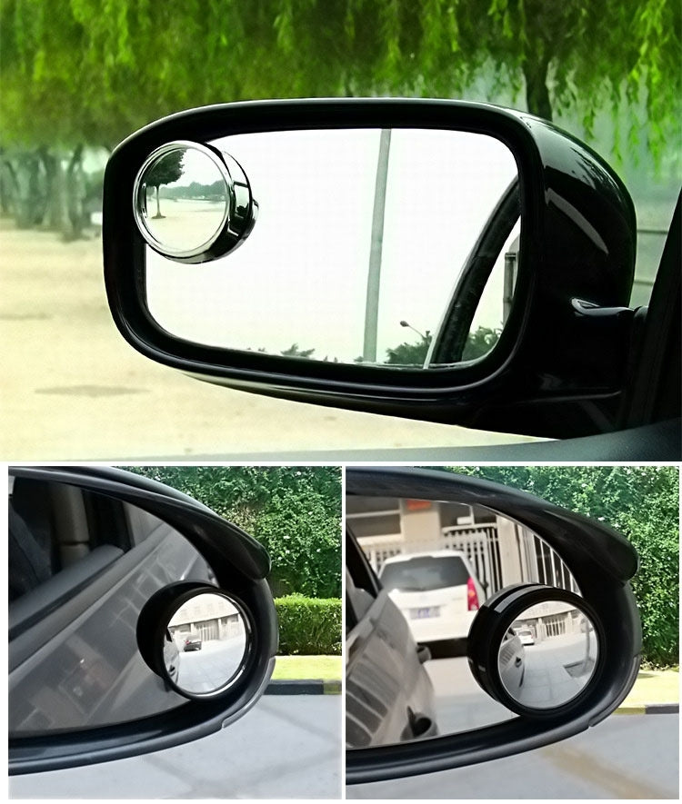 2 PCS SY-022 Car Vehicle Mirror Blind Spot Rear View Small Round Mirror, Diameter: about 5.6cm(Black) by buy2fix