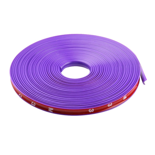 Universal Decorative Scratchproof Stickup 8M Flexible Car Wheel Hub TRIM Mouldings Decoration Strip(Purple) by buy2fix