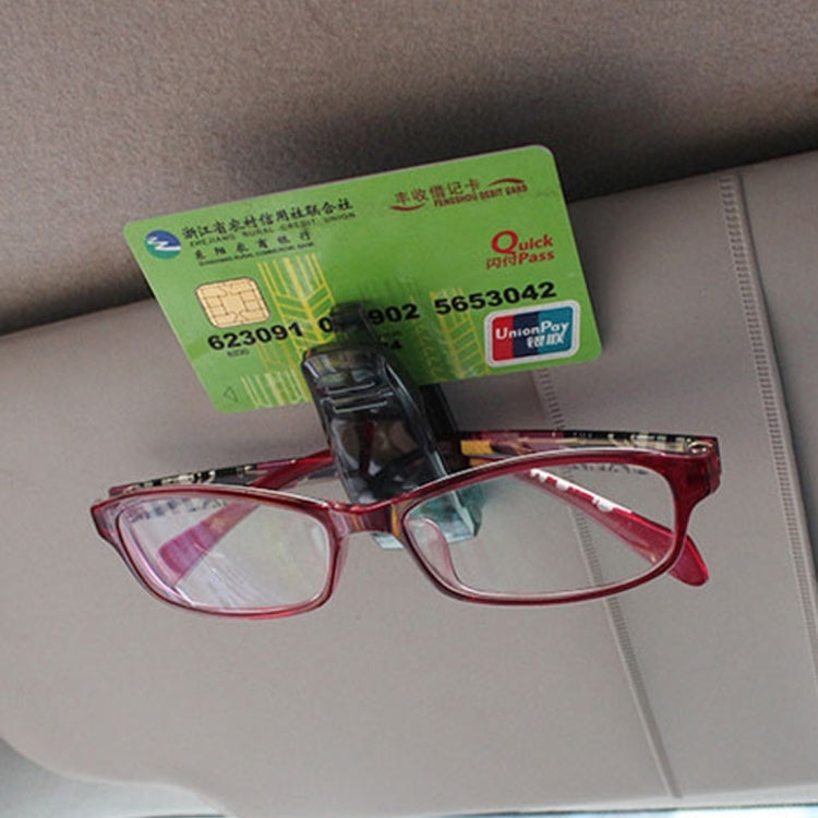 Car Multifunctional Sunglass Clip / Paper Business Card Clip(Black) by buy2fix