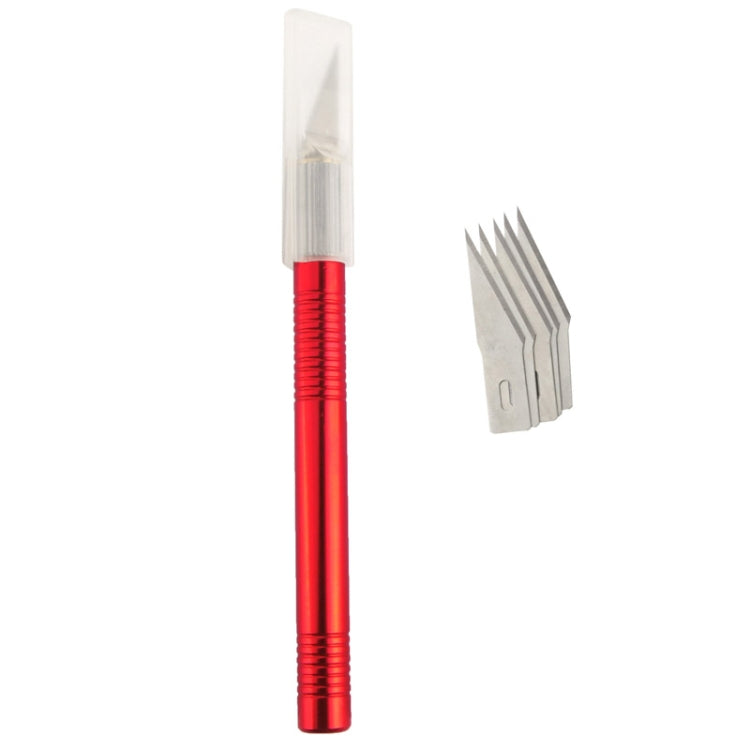 WLXY-9311, WLXY Tool Precision Knife with Replaceable Blade for Mat Cutting / Model Making / Etching / Carving / Scoring / Trimming, OAL: 145mm, Size: 121mm x 10mm Diameter(Red) by WLXY