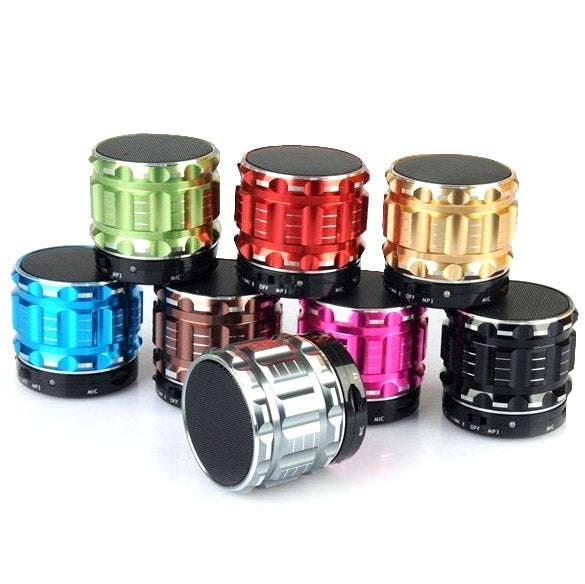 S28 Metal Mobile Bluetooth Stereo Portable Speaker with Hands-free Call Function(Blue) - Desktop Speaker by buy2fix | Online Shopping UK | buy2fix