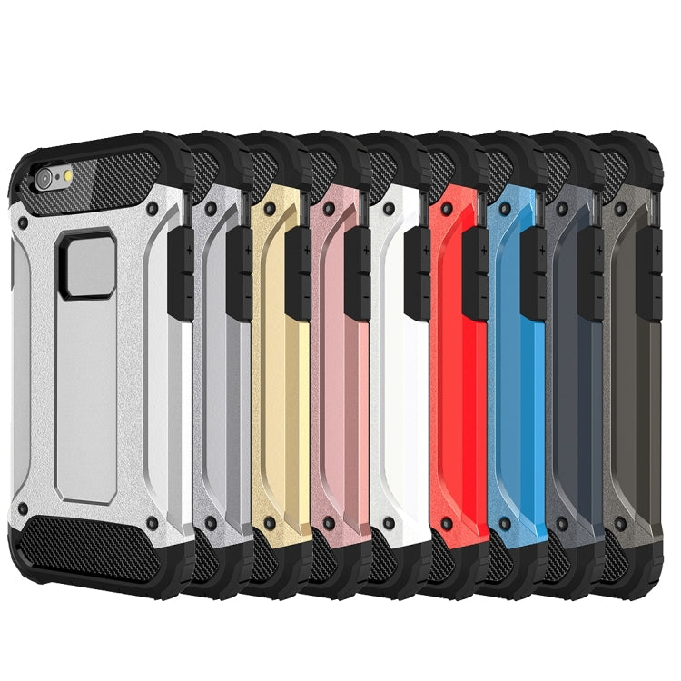 For iPhone 6 Plus & 6s Plus Tough Armor TPU + PC Combination Case(Grey) by buy2fix