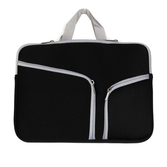 Double Pocket Zip Handbag Laptop Bag for Macbook Air 13 inch(Black) by buy2fix