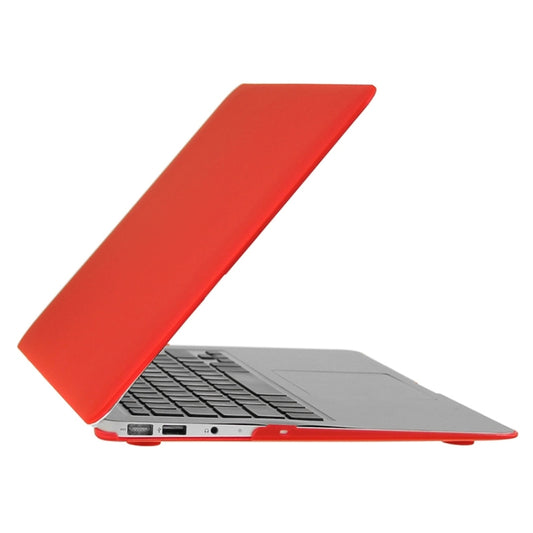 ENKAY for Macbook Air 13.3 inch (US Version) / A1369 / A1466 Hat-Prince 3 in 1 Frosted Hard Shell Plastic Protective Case with Keyboard Guard & Port Dust Plug(Red) by ENKAY