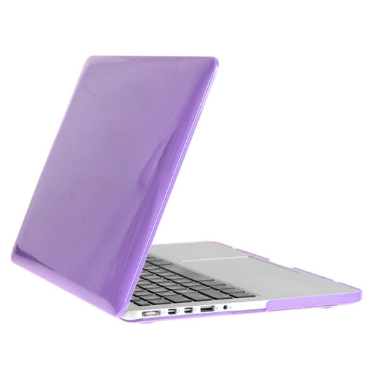 ENKAY for Macbook Pro Retina 13.3 inch (US Version) / A1425 / A1502 Hat-Prince 3 in 1 Crystal Hard Shell Plastic Protective Case with Keyboard Guard & Port Dust Plug(Purple) by ENKAY