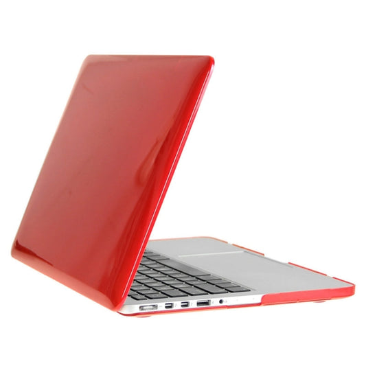ENKAY for Macbook Pro Retina 13.3 inch (US Version) / A1425 / A1502 Hat-Prince 3 in 1 Crystal Hard Shell Plastic Protective Case with Keyboard Guard & Port Dust Plug(Red) by ENKAY