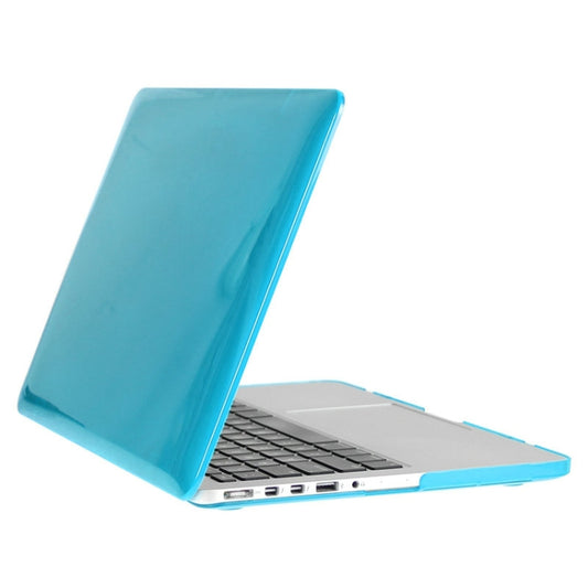ENKAY for Macbook Pro Retina 15.4 inch (US Version) / A1398 Hat-Prince 3 in 1 Crystal Hard Shell Plastic Protective Case with Keyboard Guard & Port Dust Plug(Blue) by ENKAY