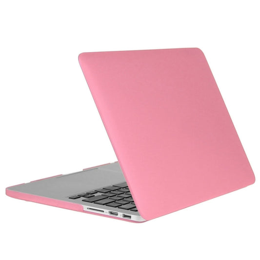 ENKAY for Macbook Pro Retina 13.3 inch (US Version) / A1425 / A1502 Hat-Prince 3 in 1 Frosted Hard Shell Plastic Protective Case with Keyboard Guard & Port Dust Plug(Pink) by ENKAY