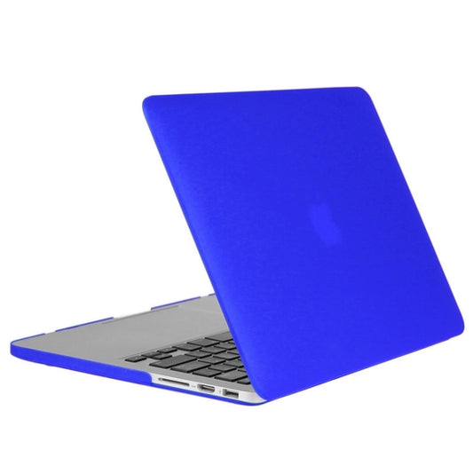 ENKAY for Macbook Pro Retina 15.4 inch (US Version) / A1398 Hat-Prince 3 in 1 Frosted Hard Shell Plastic Protective Case with Keyboard Guard & Port Dust Plug(Dark Blue) by ENKAY