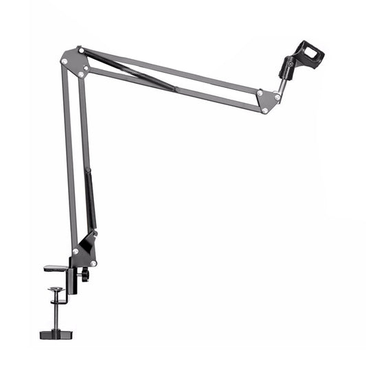 NB-35 Adjustable Table Mount Recording Microphone Suspension Arm Stand Clip Holder, For Studio Recording, Live Broadcast, Live Show, KTV, etc.(Black) by buy2fix