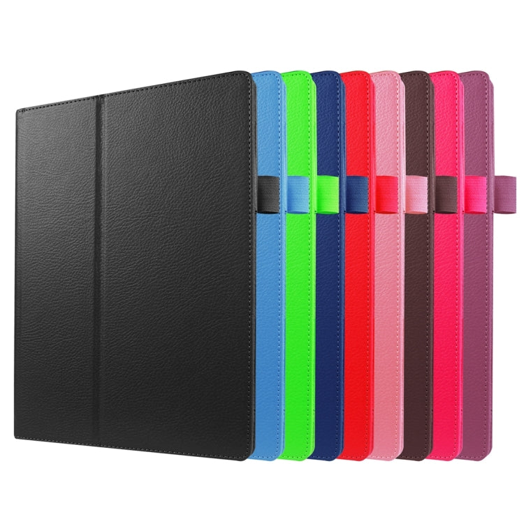 Litchi Texture Horizontal Flip Solid Color Leather Case with Holder for Lenovo TAB 2 A10-30 X30F & TAB 2 A10-70F, 10.1 inch(Black) by buy2fix