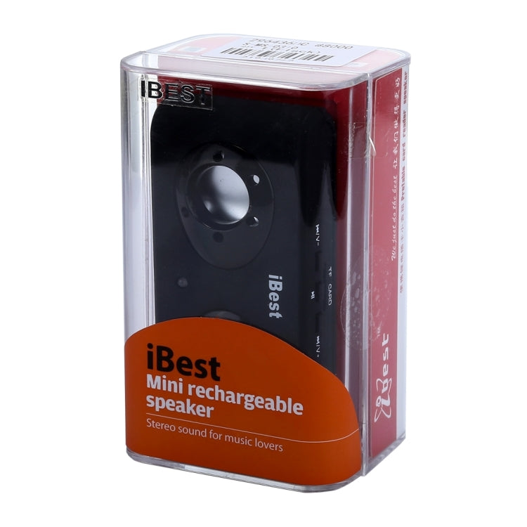 iBest Portable Stereo Rechargeable Speaker(Black) - Desktop Speaker by buy2fix | Online Shopping UK | buy2fix