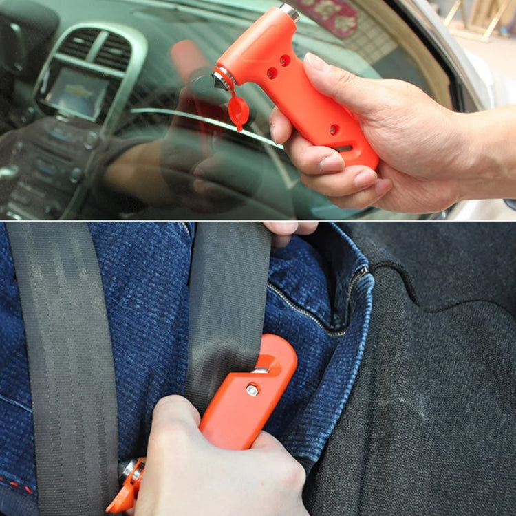 Portable Multi Function Auto Emergency Hammer Escape Tool Life Hammer(Red) by buy2fix