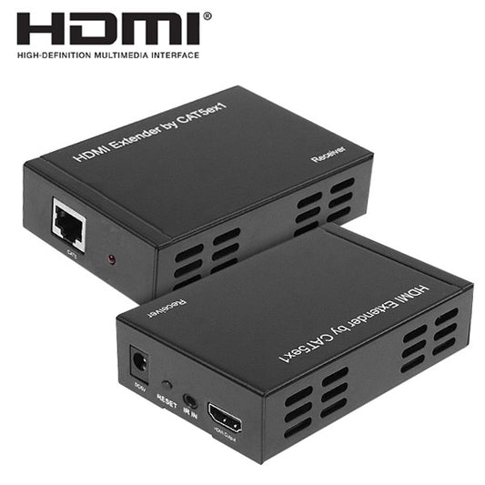 Full HD 1080P HDMI To Extender Transmitter + Receiver over One 100m CAT5E / CAT6 (TCP/IP) by buy2fix