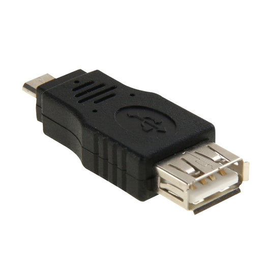 USB 2.0 A Female to Micro USB 5 Pin Male OTG Adapter(Black) by buy2fix