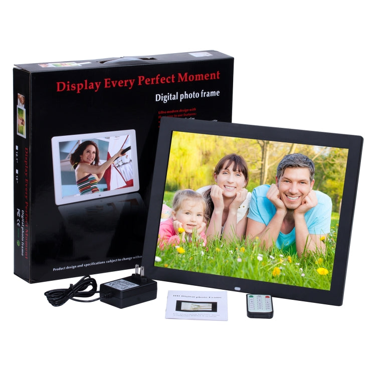 15 inch HD LED Screen Digital Photo Frame with Holder & Remote Control, Allwinner, Alarm Clock / MP3 / MP4 / Movie Player(White) by buy2fix
