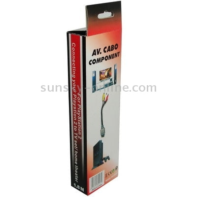 AV Cable Audio Video RCA Cord for PS2 / PS3 - Adapter & Cables by buy2fix | Online Shopping UK | buy2fix