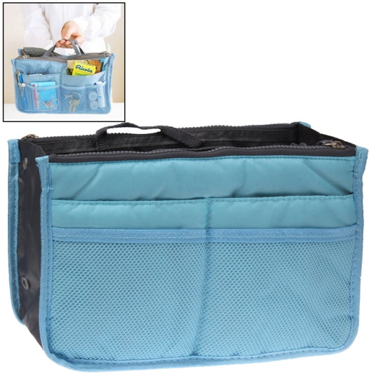 Thicken Portable Multi-function Double Zipper Cosmetic Bag, Storage Bag in Bag (Blue) by buy2fix