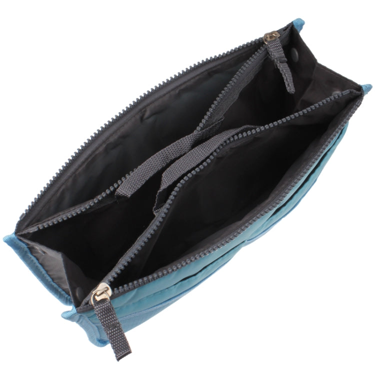 Thicken Portable Multi-function Double Zipper Cosmetic Bag, Storage Bag in Bag (Blue) by buy2fix