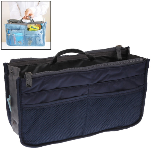 Thicken Portable Multi-function Double Zipper Cosmetic Bag, Storage Bag in Bag (Dark Blue) by buy2fix