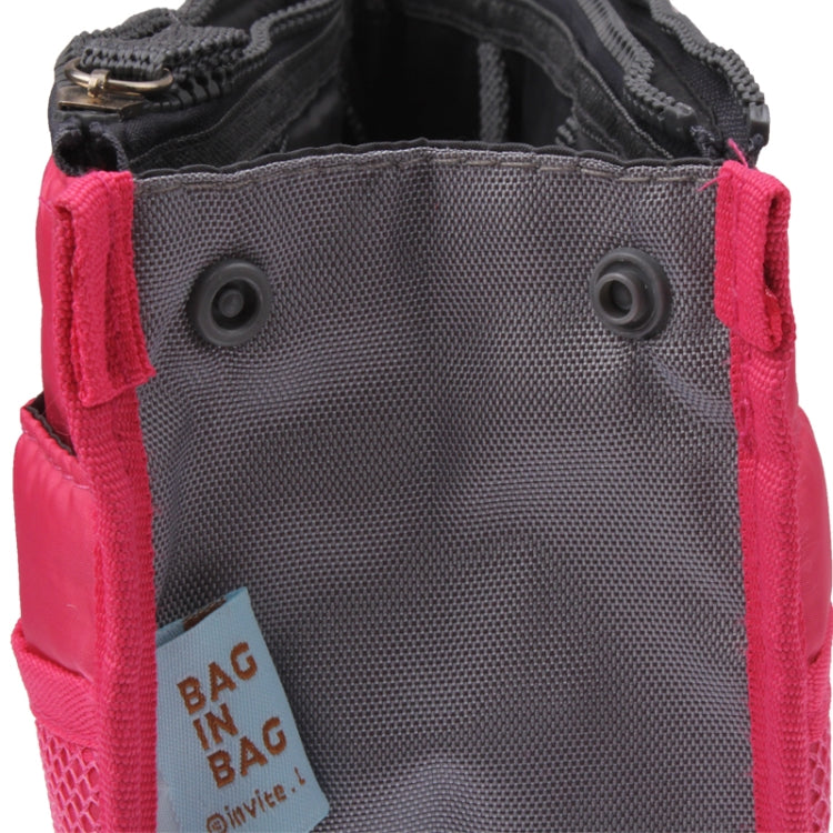 Thicken Portable Multi-function Double Zipper Cosmetic Bag, Storage Bag in Bag (Magenta) by buy2fix