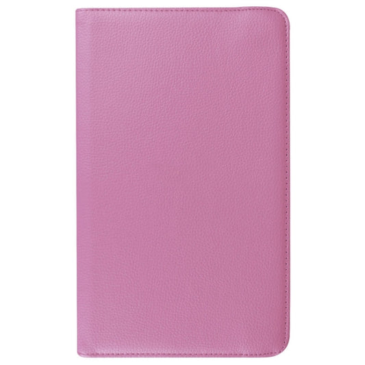 Litchi Texture Horizontal Flip Solid Color Leather Case with 360 Degrees Rotation Holder for Galaxy Tab E 9.6 / T560 / T561(Pink) by buy2fix