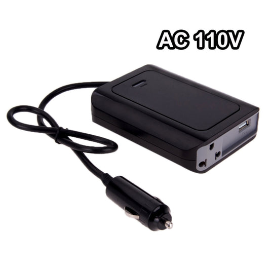 DY-200N, 200W DC 12V to AC Car Power Inverter with 500mA USB Port & EU / US Power Socket(Black) by buy2fix