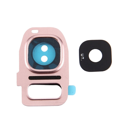 For Galaxy S7 / G930 10pcs Rear Camera Lens Cover + Flashlight Bracker (Rose Gold) - Camera Series by buy2fix | Online Shopping UK | buy2fix