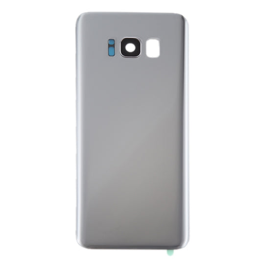 For Galaxy S8 / G950 Battery Back Cover with Camera Lens Cover & Adhesive (Silver) - Back Cover by buy2fix | Online Shopping UK | buy2fix