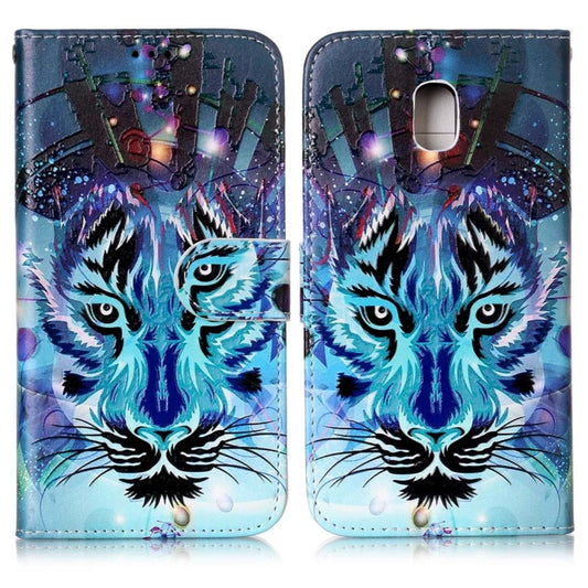 For Galaxy J5 (2017) (EU Version) Gloss Oil Embossed Wolf Pattern Horizontal Flip Leather Case with Holder & Card Slots & Wallet & Photo Frame by buy2fix