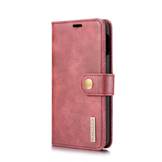 DG.MING Crazy Horse Texture Flip Detachable Magnetic Leather Case for Samsung Galaxy S10 E, with Holder & Card Slots & Wallet(Red) - Galaxy Phone Cases by DG.MING | Online Shopping UK | buy2fix