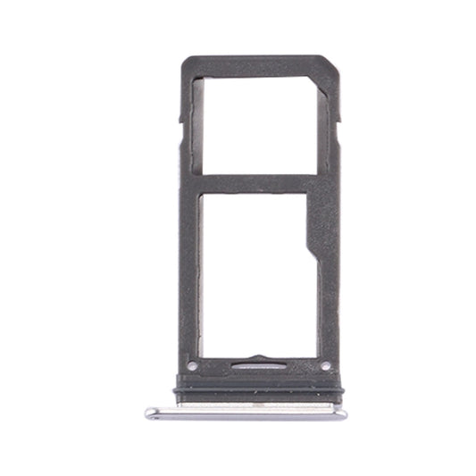 For Galaxy S8 SIM Card Tray + Micro SD Tray (Silver) - Card Tray by buy2fix | Online Shopping UK | buy2fix