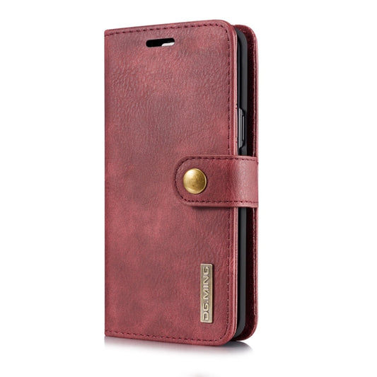 DG.MING for Galaxy S9 Crazy Horse Texture Horizontal Flip Detachable Magnetic Protective Case with Holder & Card Slots & Wallet(Red) - Galaxy Phone Cases by DG.MING | Online Shopping UK | buy2fix