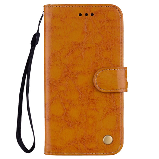 For Galaxy S9 Oil Wax Texture Horizontal Flip Leather Case with Holder & Card Slots & Wallet(Brown) by buy2fix